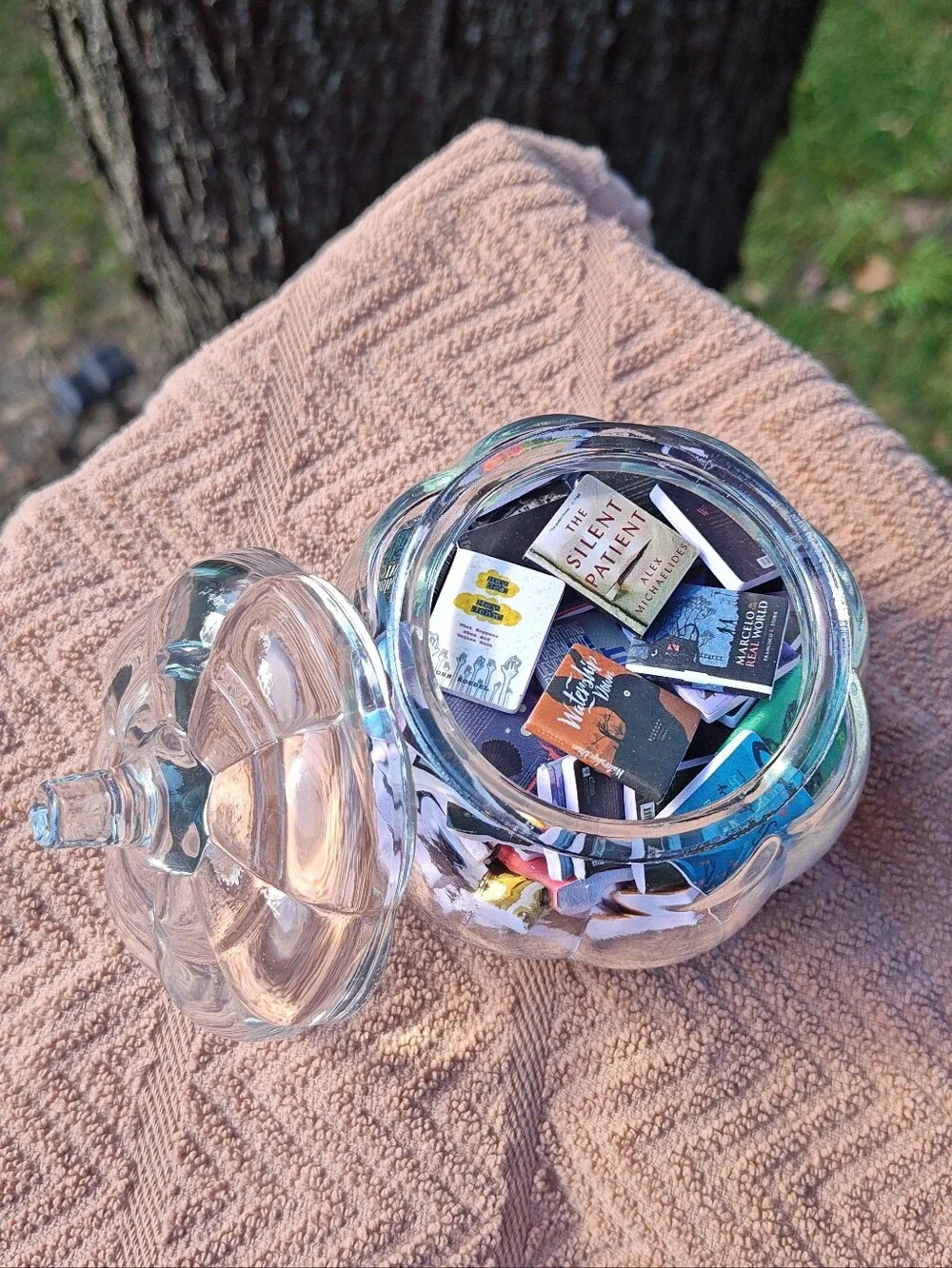 Pumpkin Book Jar